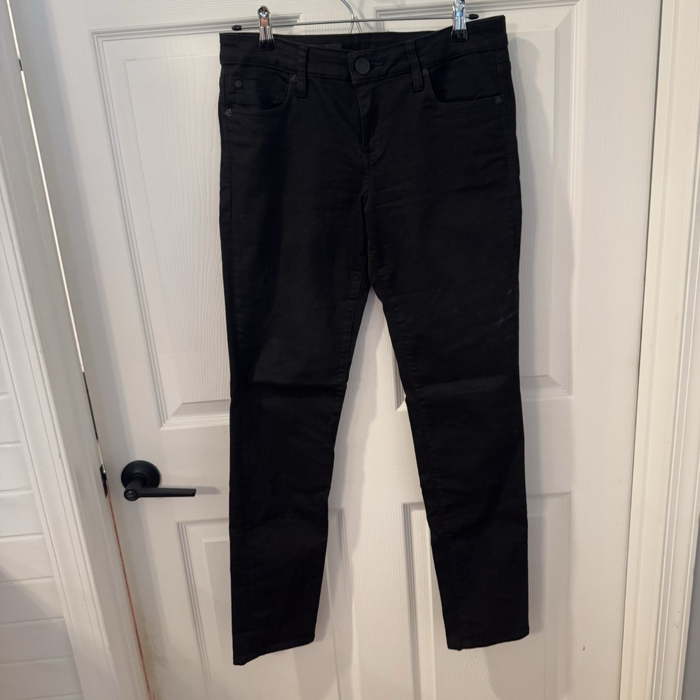 Kut From The Kloth Women's Size‎ 6 Diana Skinny Jeans Black Wash Distressed